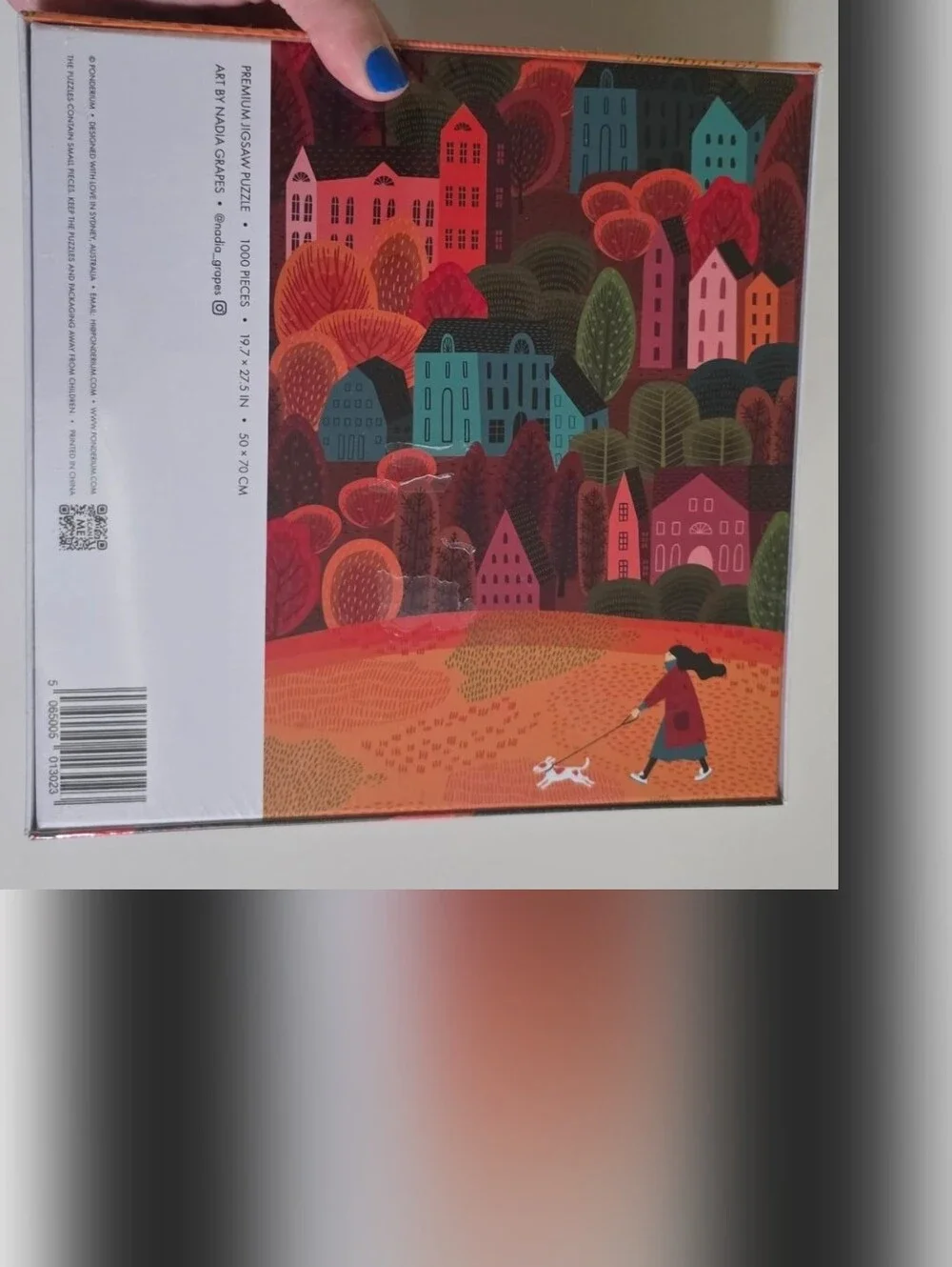 RARE Ponderium 1000 Piece Puzzle HELLO FALL Artwork Nadia Grapes Premium Quality